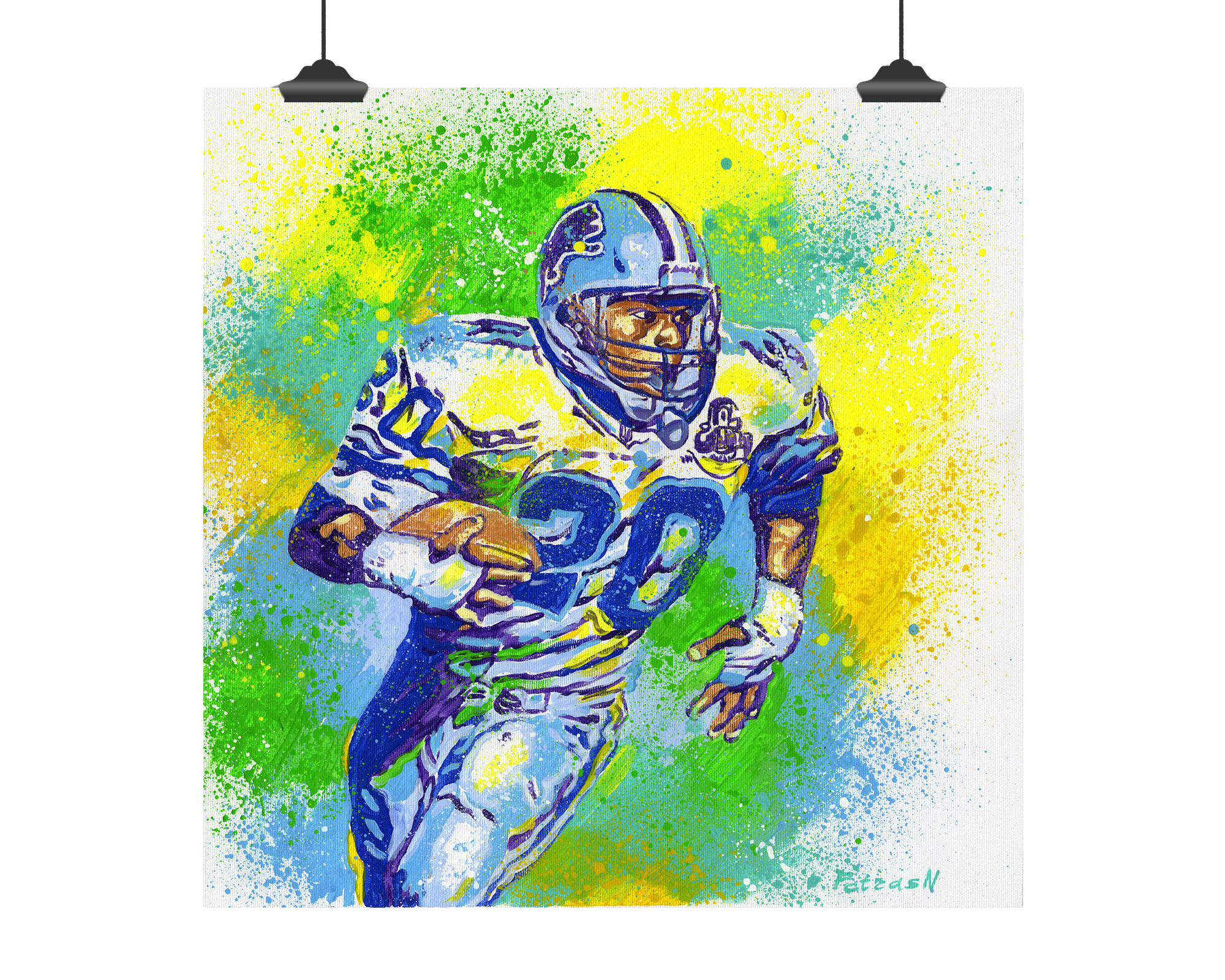 Barry Sanders Art Print: Canvas or Paper