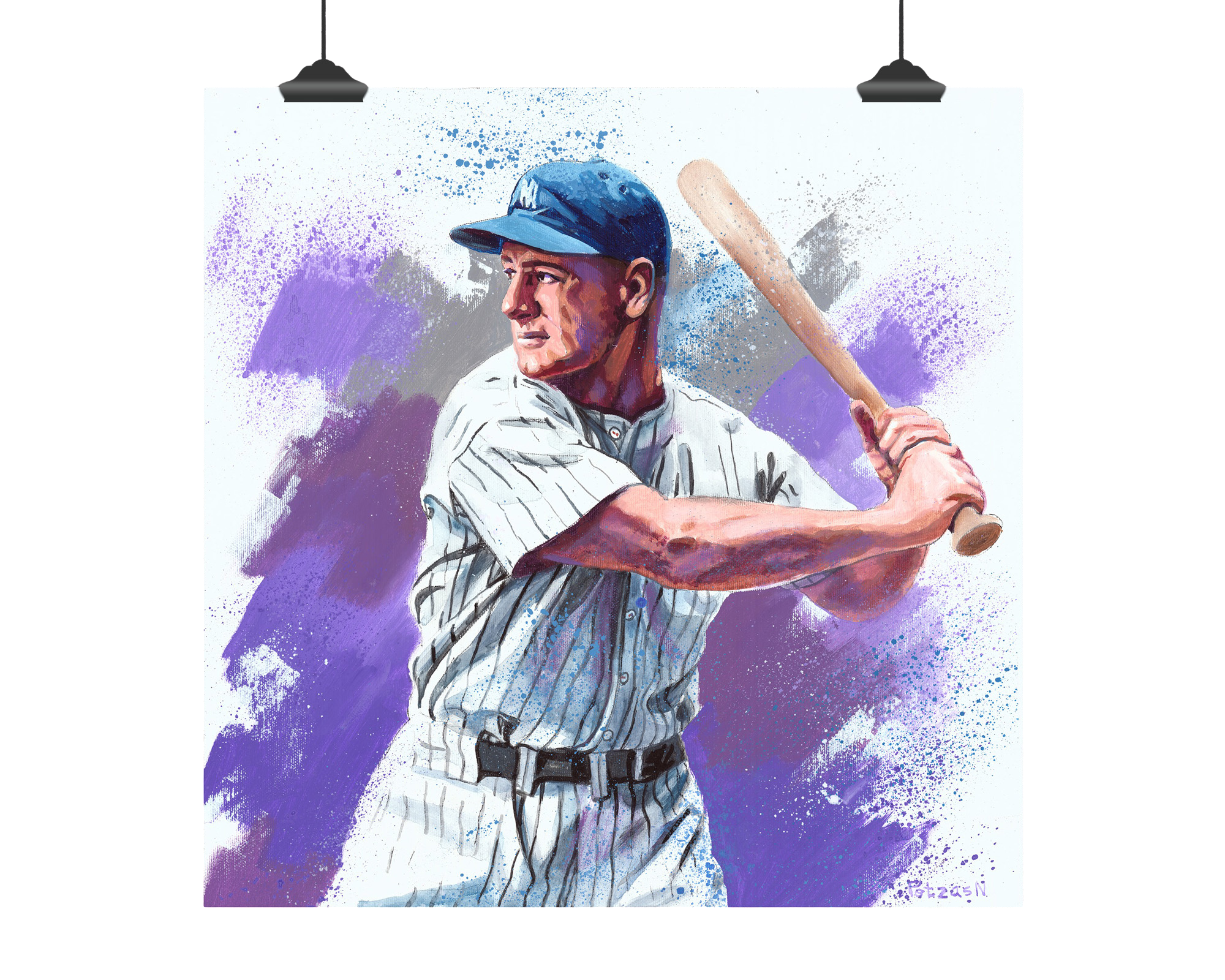 Lou Gehrig Art Print: Canvas or Paper