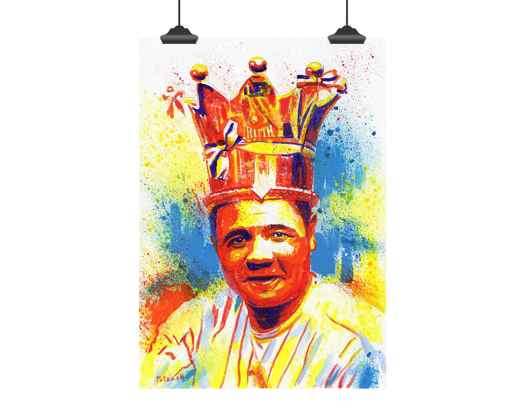Babe Ruth Art Print: Canvas or Paper