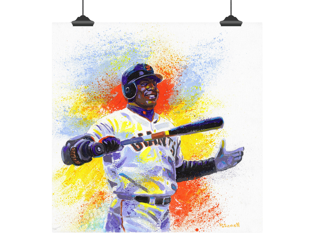 Barry Bonds Art Print: Canvas or Paper