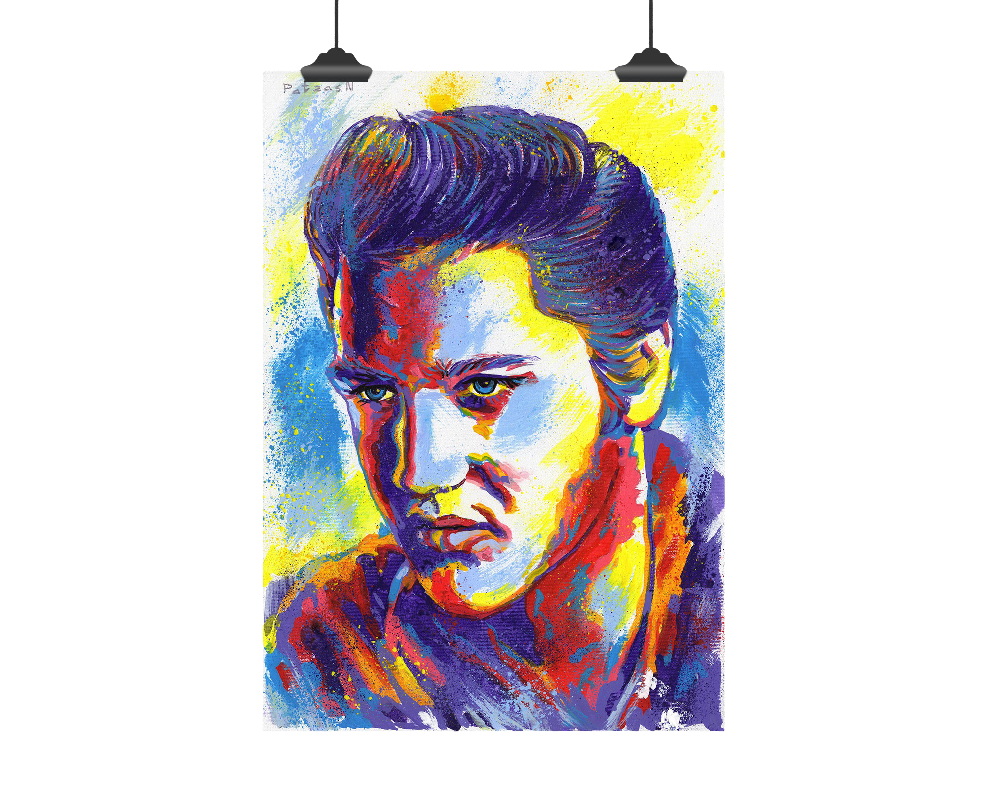Elvis Presley Art Print: Canvas or Paper