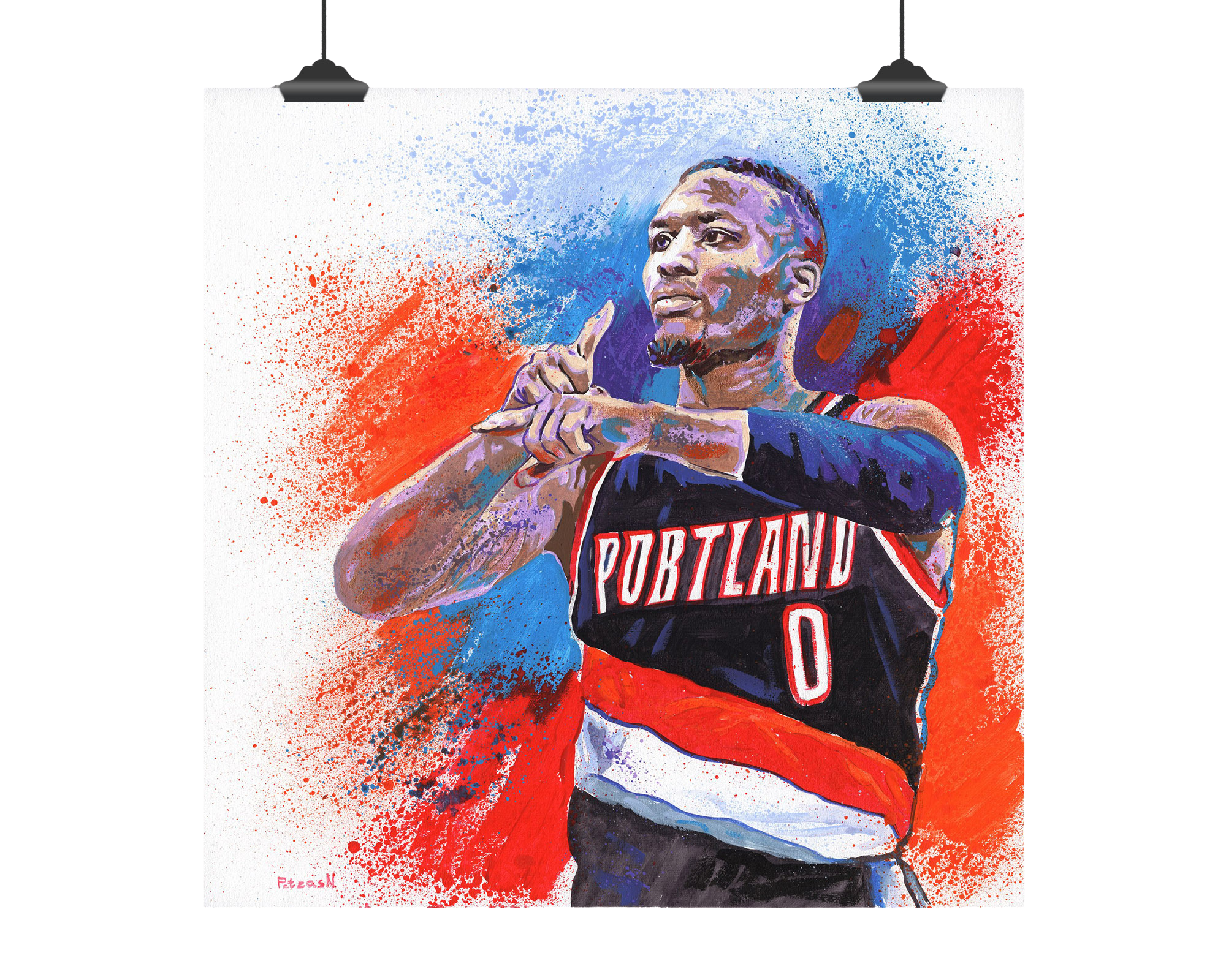 Damian Lillard Art Print: Canvas or Paper