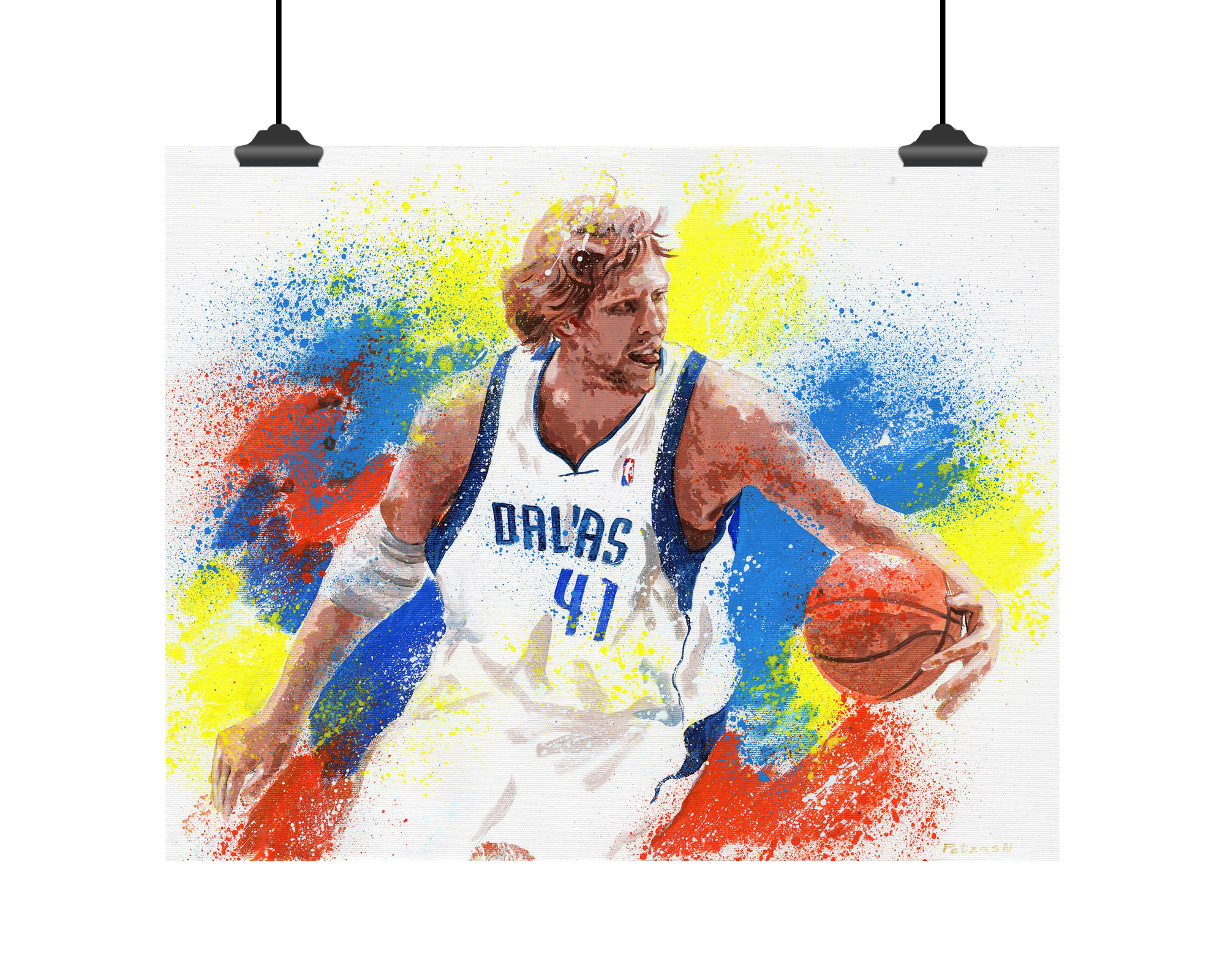 Dirk Nowitzki Art Print: Canvas or Paper
