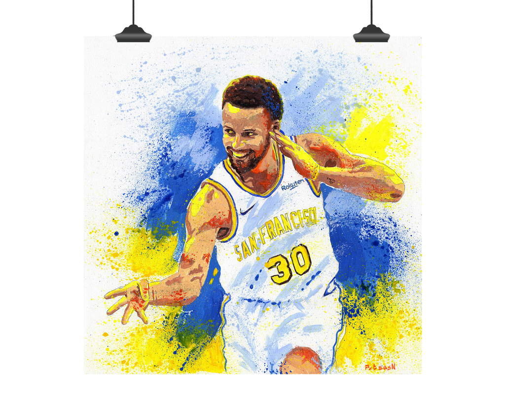 Stephen Curry Art Print: Canvas or Paper