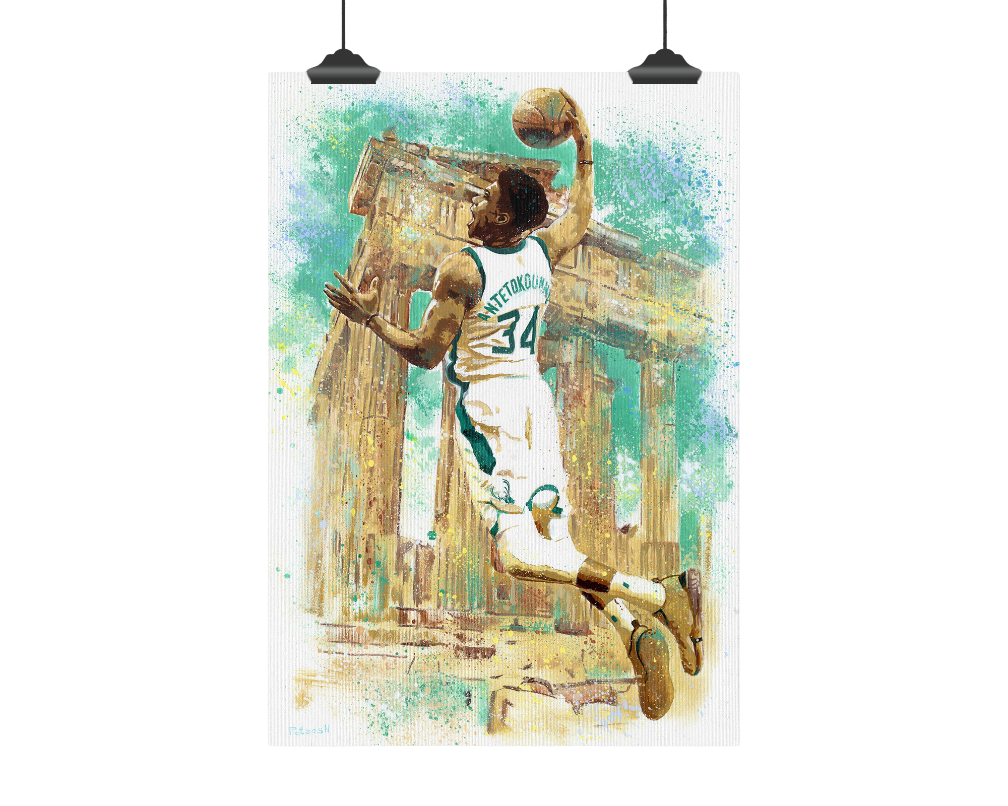 Giannis Antetokounmpo Art Print: Canvas or Paper