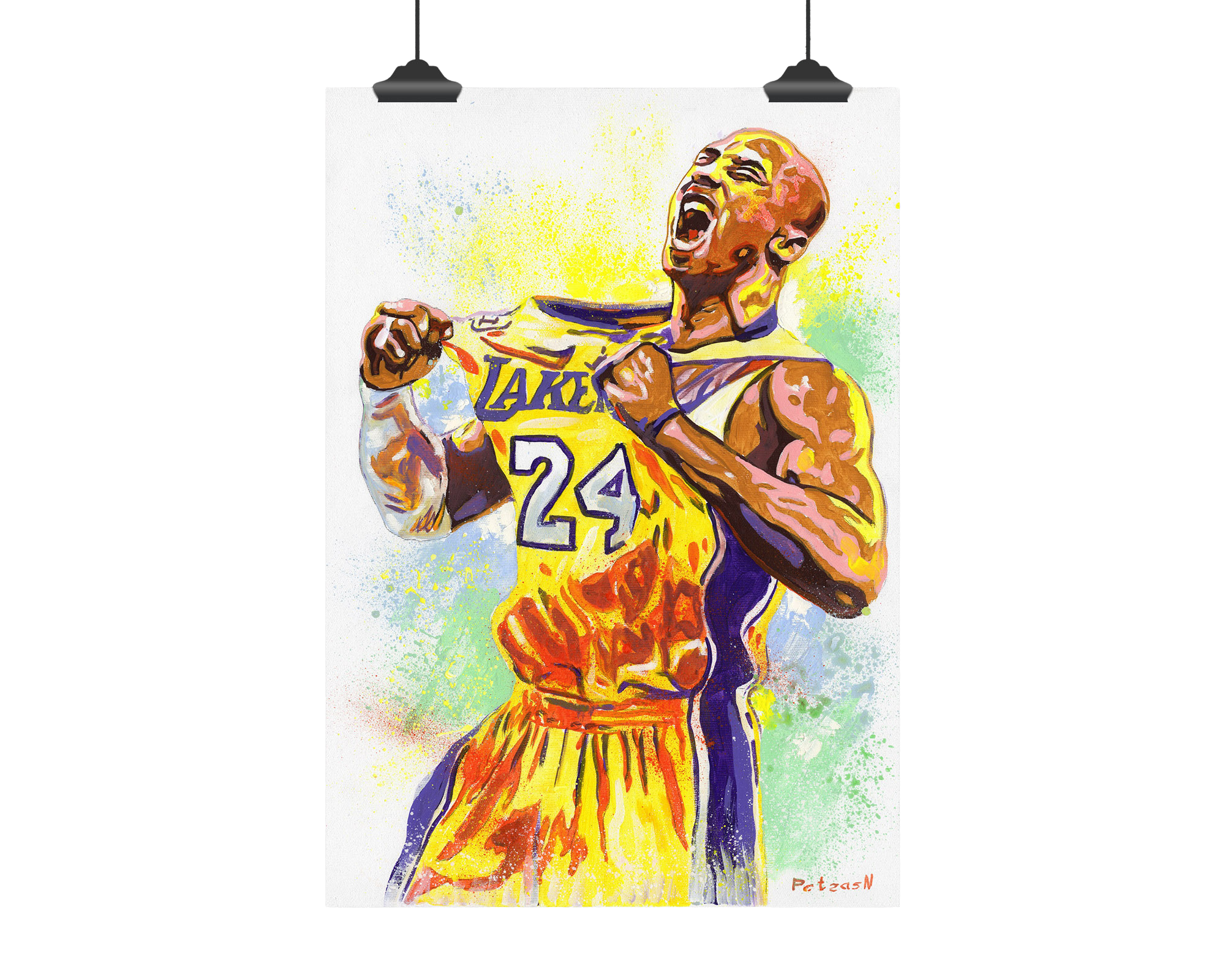 Kobe Bryant Art Print: Canvas or Paper