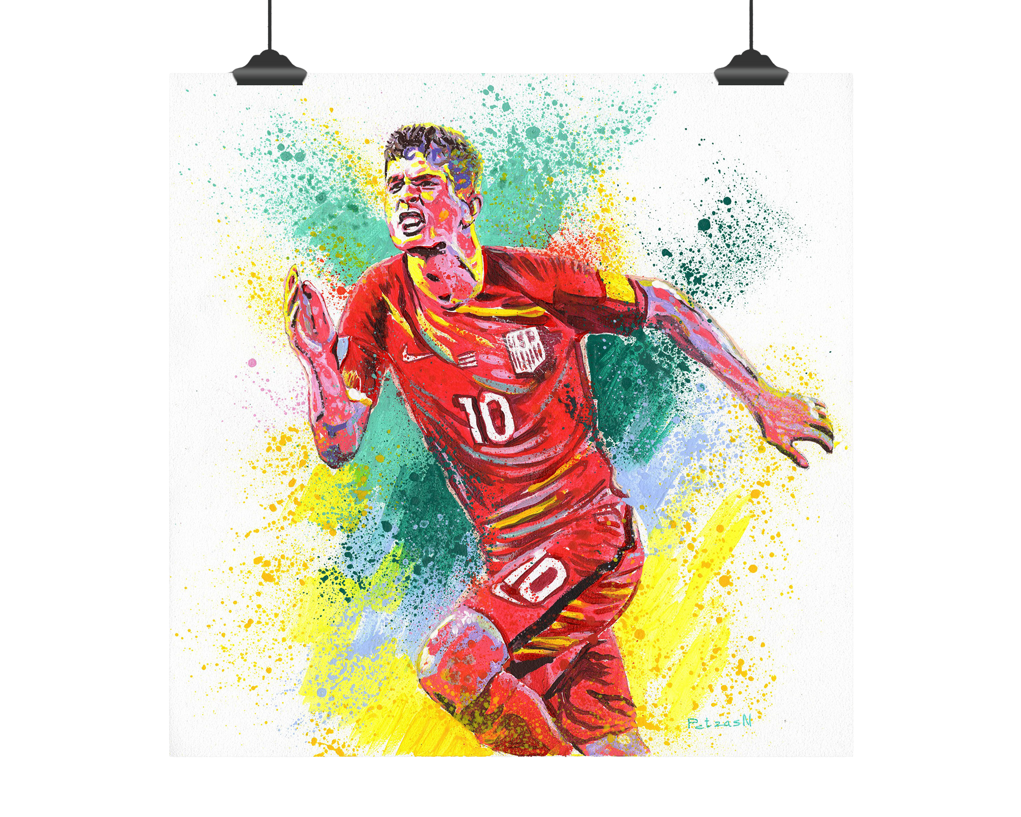 Christian Pulisic Art Print: Canvas or Paper