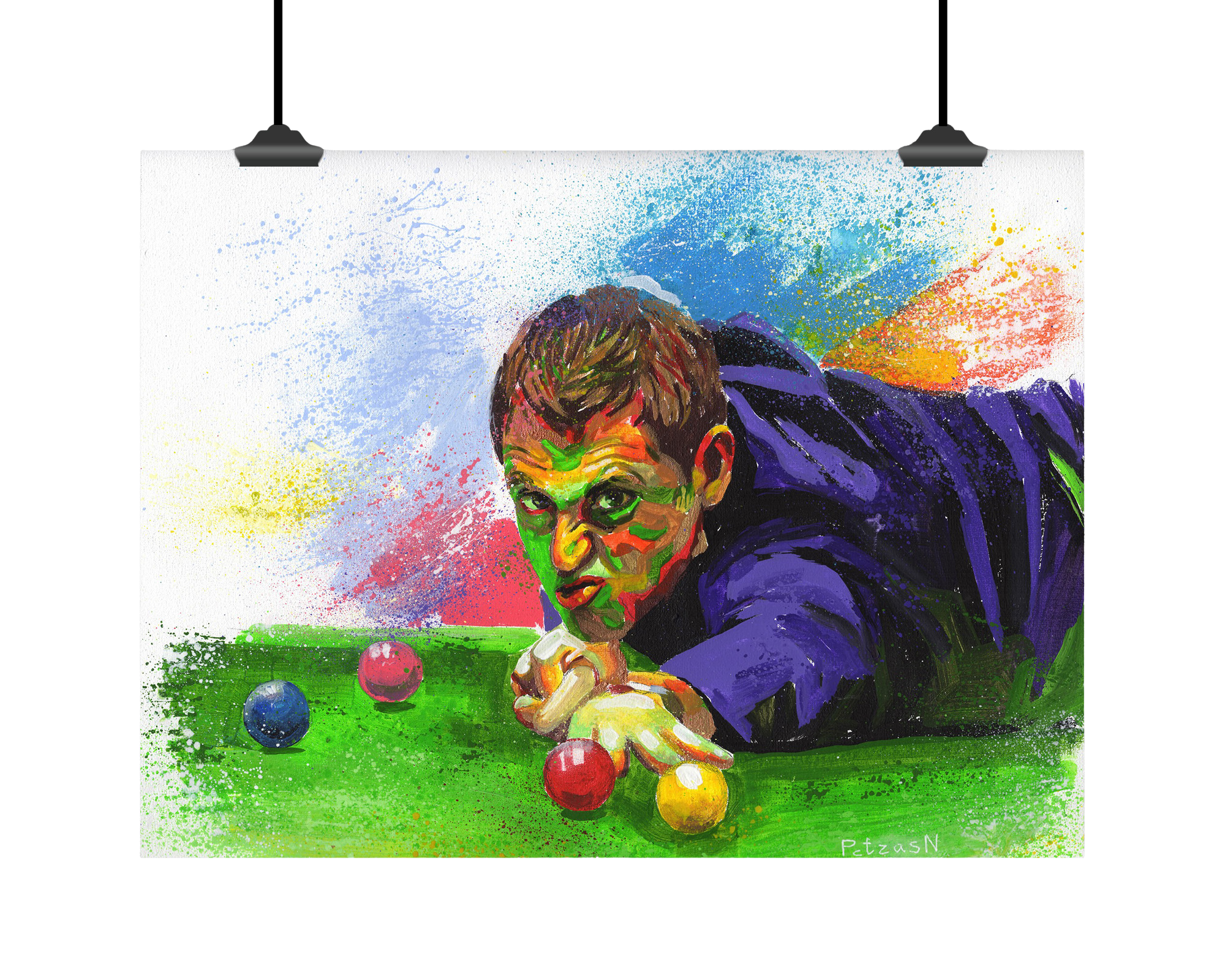 Ronnie O’Sullivan Art Print: Canvas or Paper