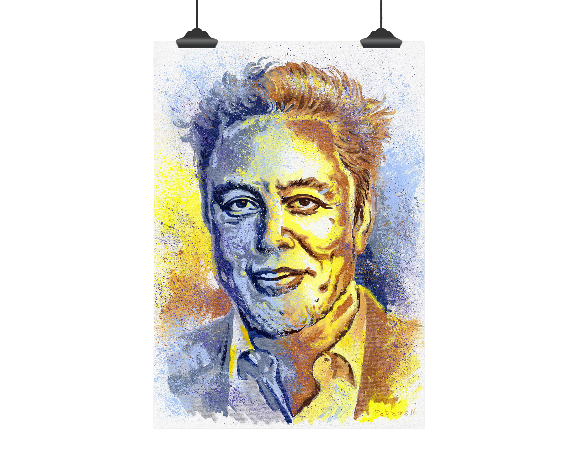 Elon Musk Art Print: Canvas or Paper