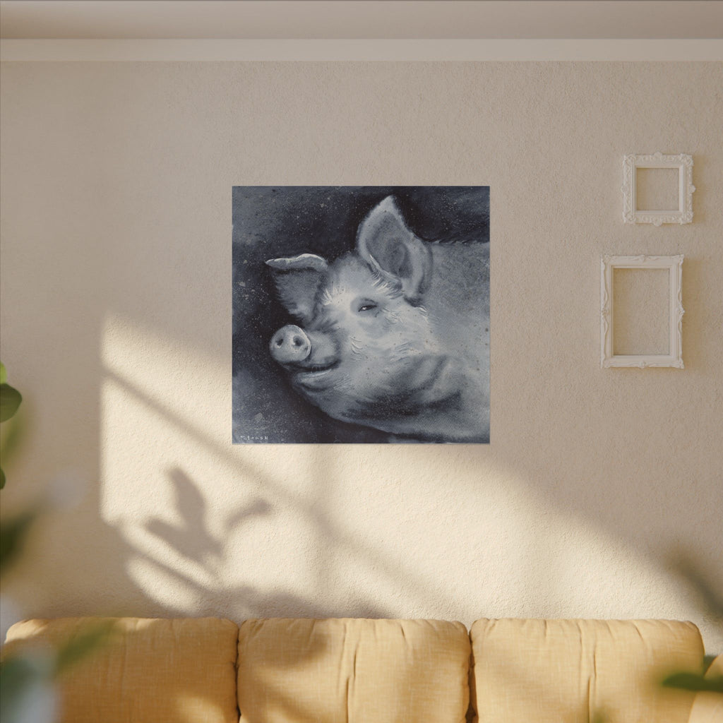 Pig Art Print: Canvas or Paper