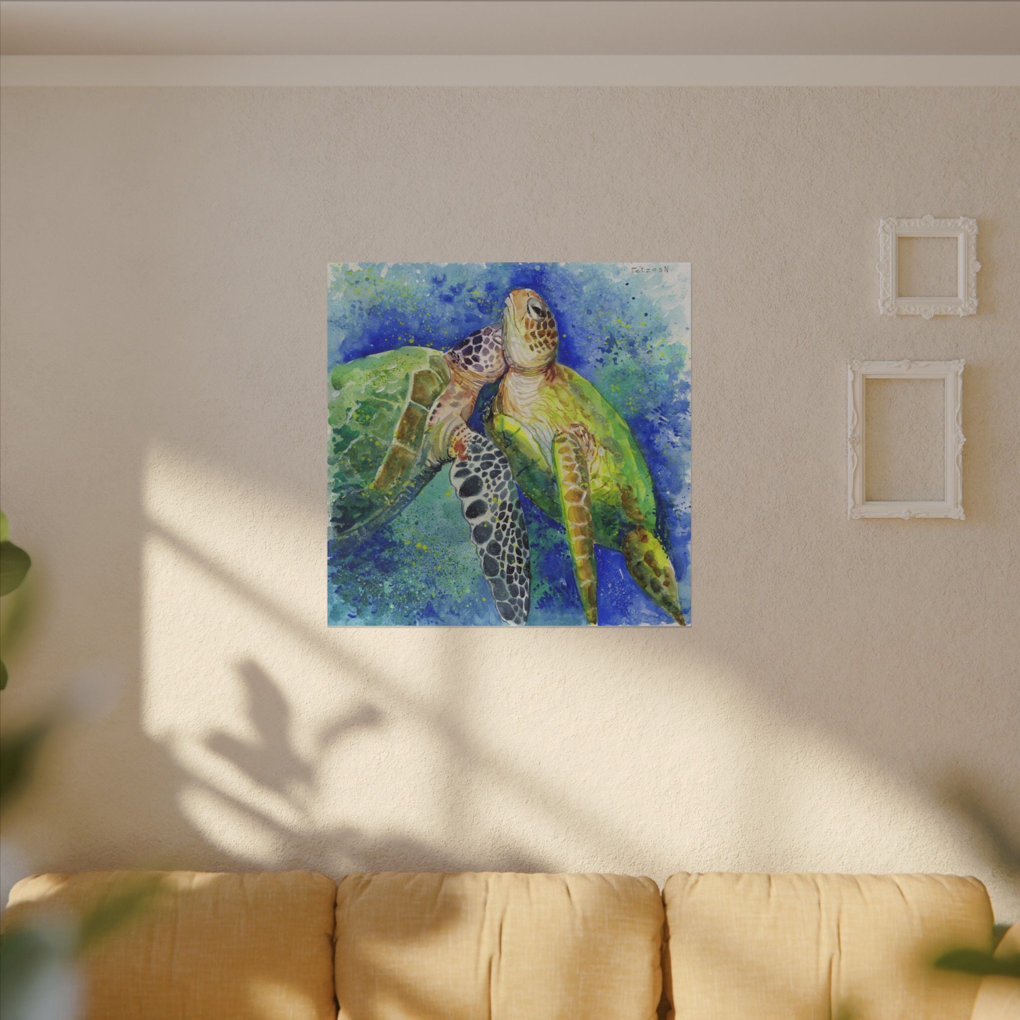Sea Turtles Art Print: Canvas or Paper