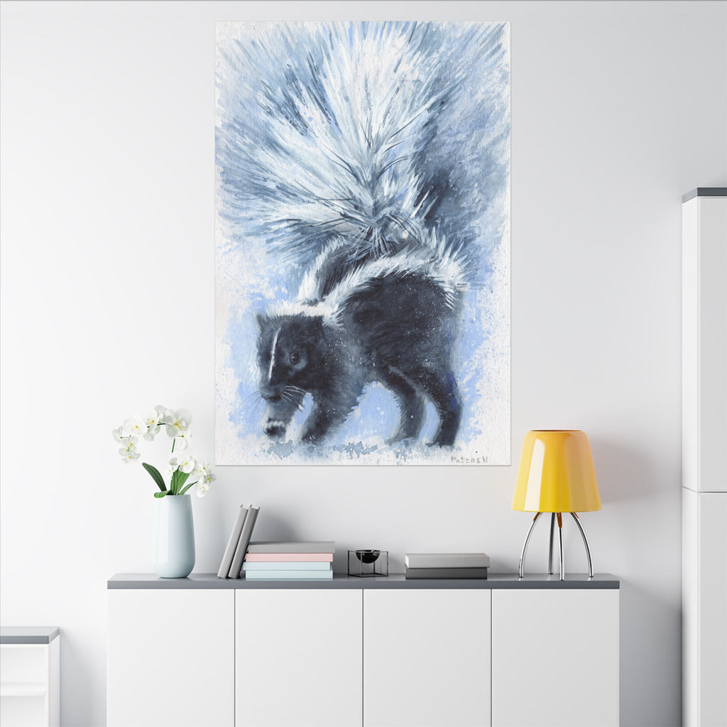 Skunk Art Print: Canvas or Paper