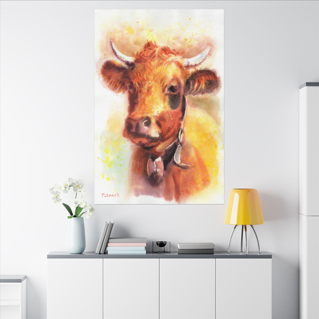 Cow Art Print: Canvas or Paper