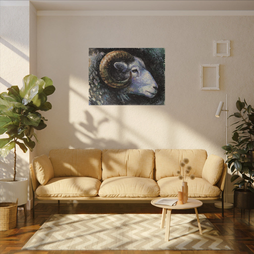 Ram Art Print: Canvas or Paper