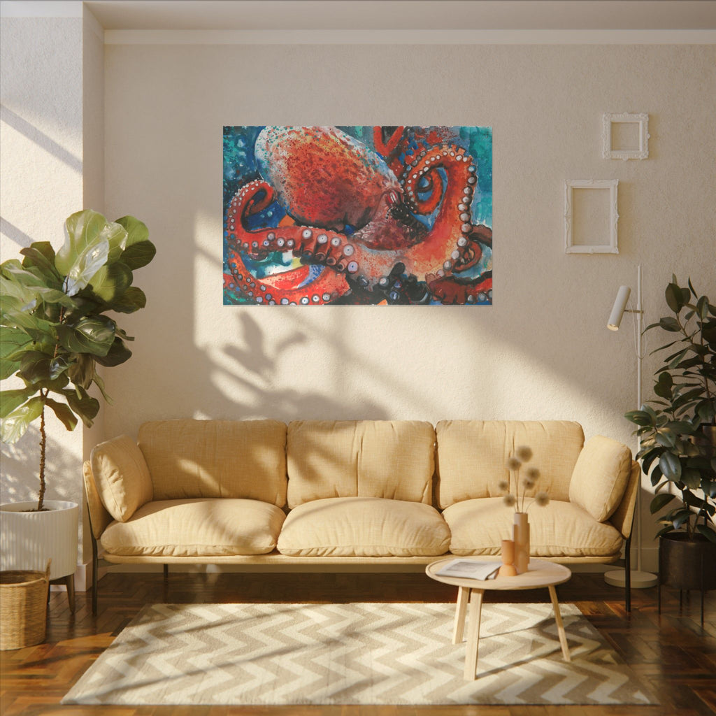 Octopus Art Print: Canvas or Paper