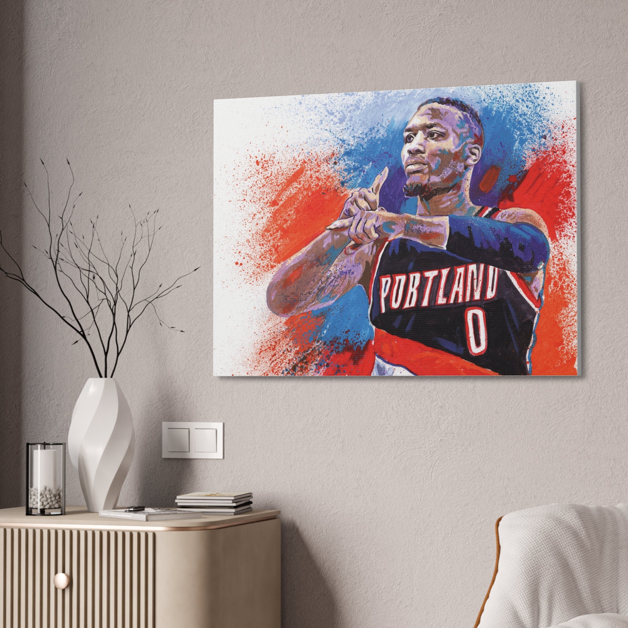 Damian Lillard Art Print: Canvas or Paper