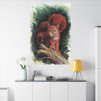 Squirrel Art Print: Canvas or Paper