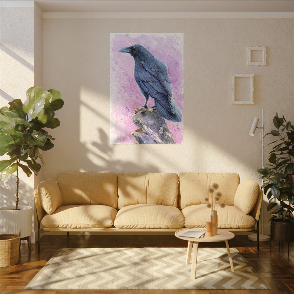 Raven Art Print: Canvas or Paper