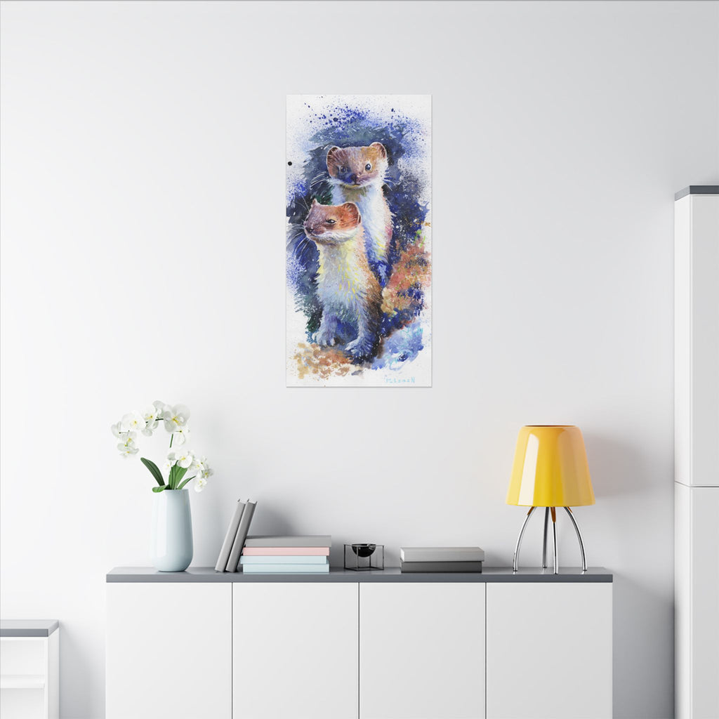 Stoats Art Print: Canvas or Paper