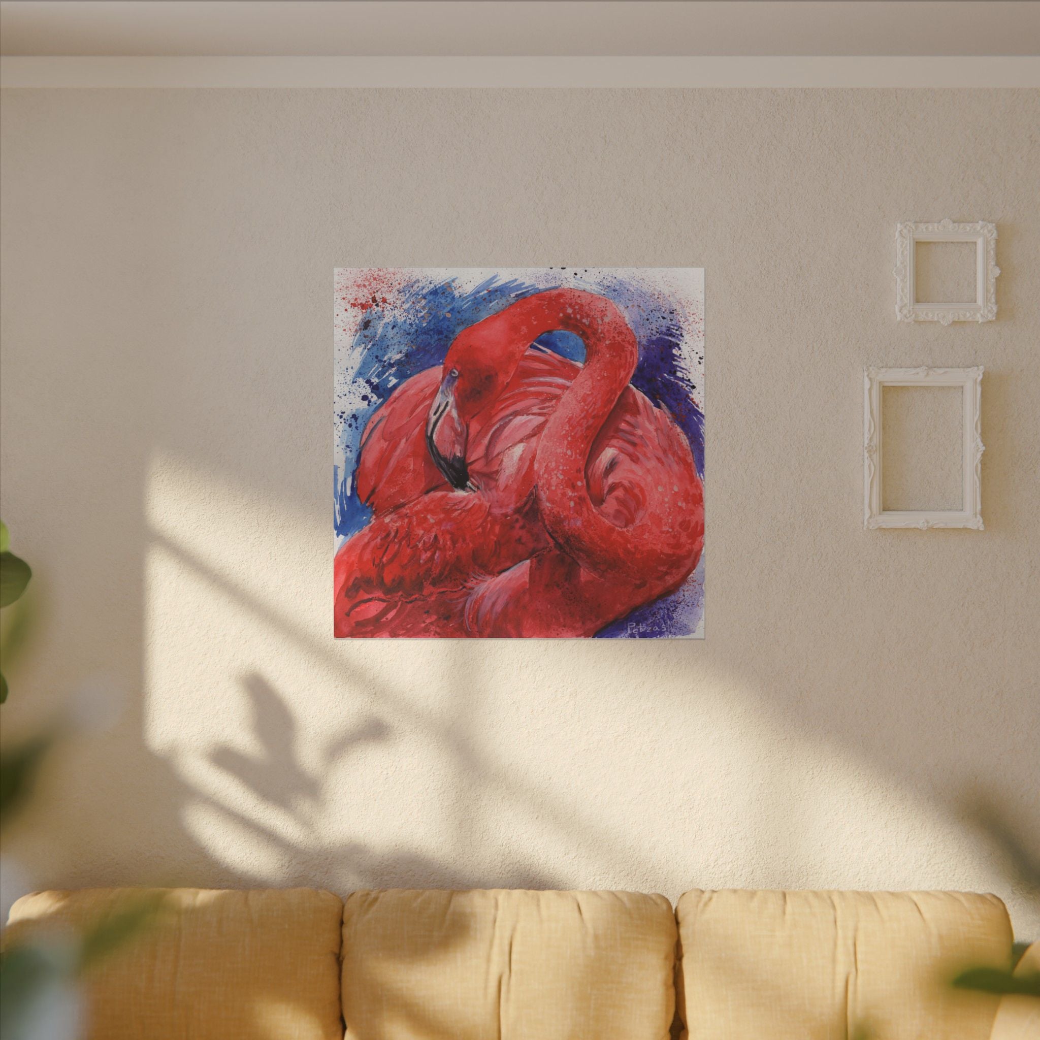 Flamingo Art Print: Canvas or Paper