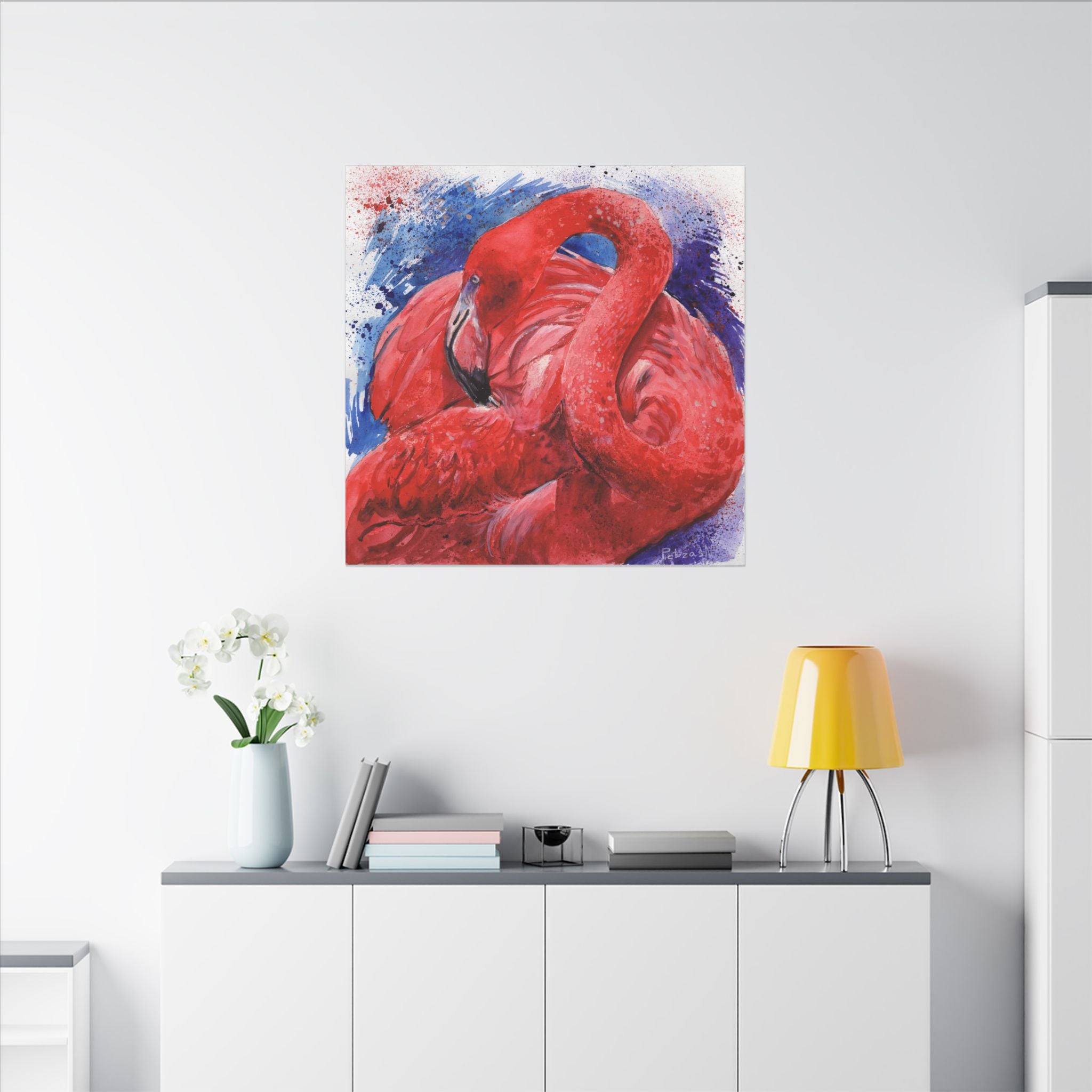 Flamingo Art Print: Canvas or Paper