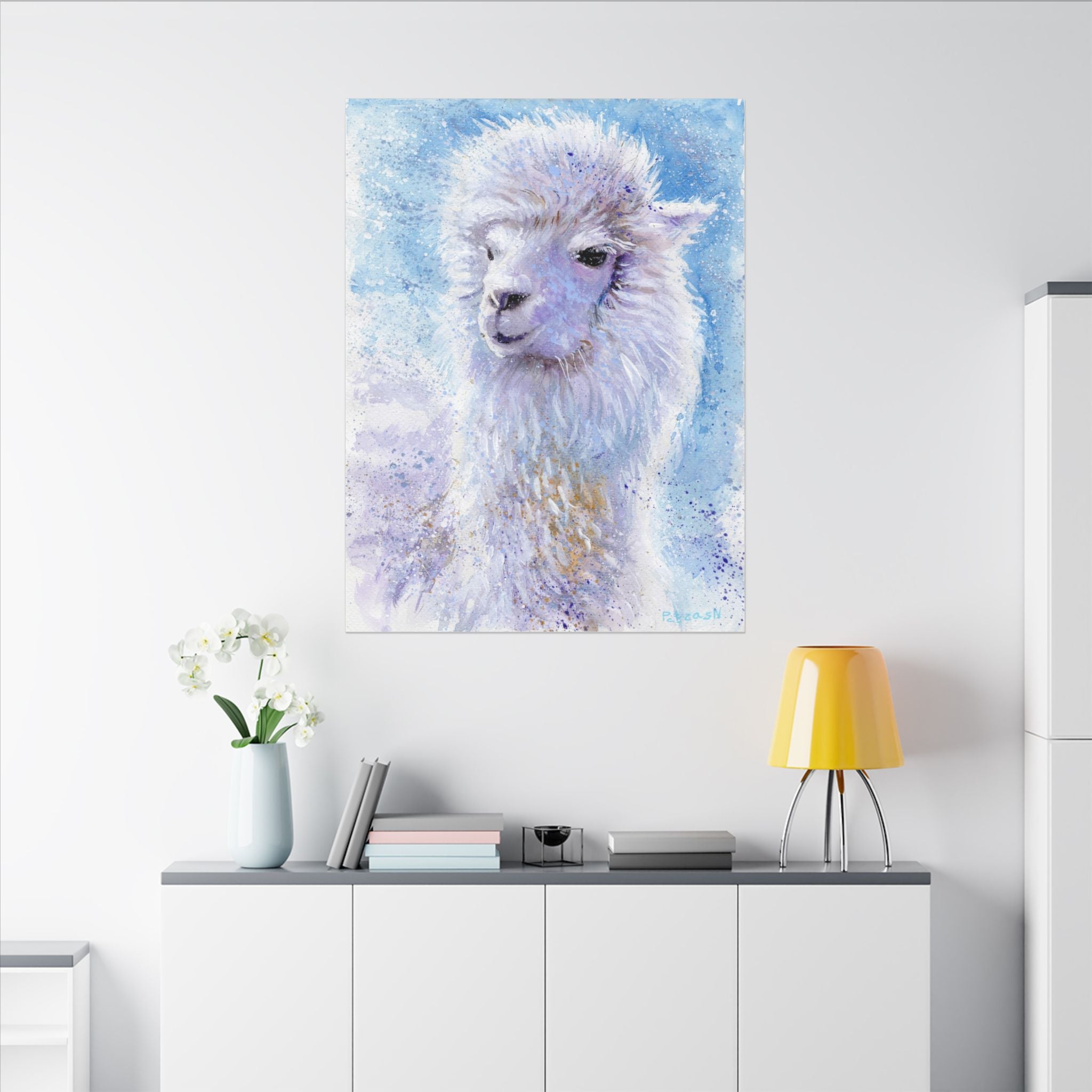 Alpaca Art Print: Canvas or Paper