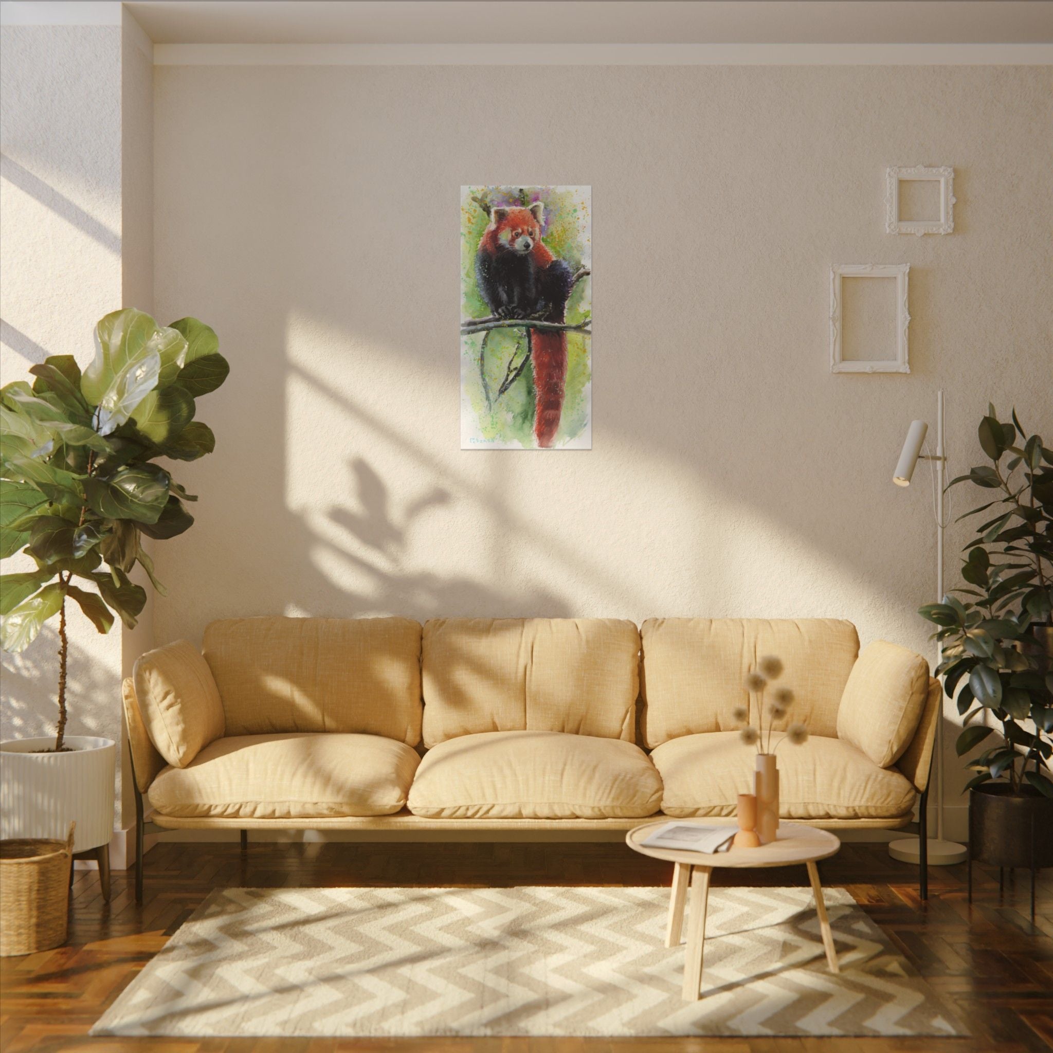 Red Panda Art Print: Canvas or Paper