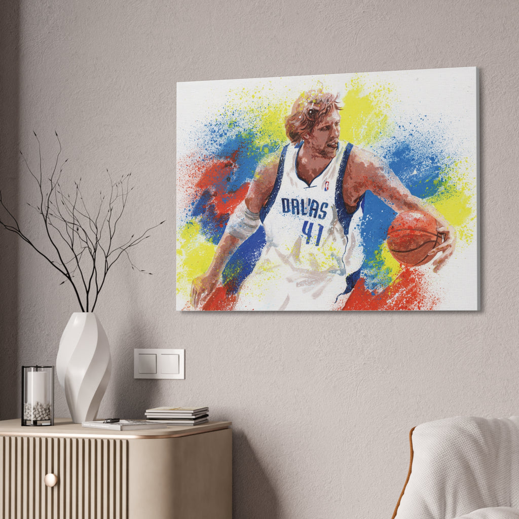 Dirk Nowitzki Art Print: Canvas or Paper