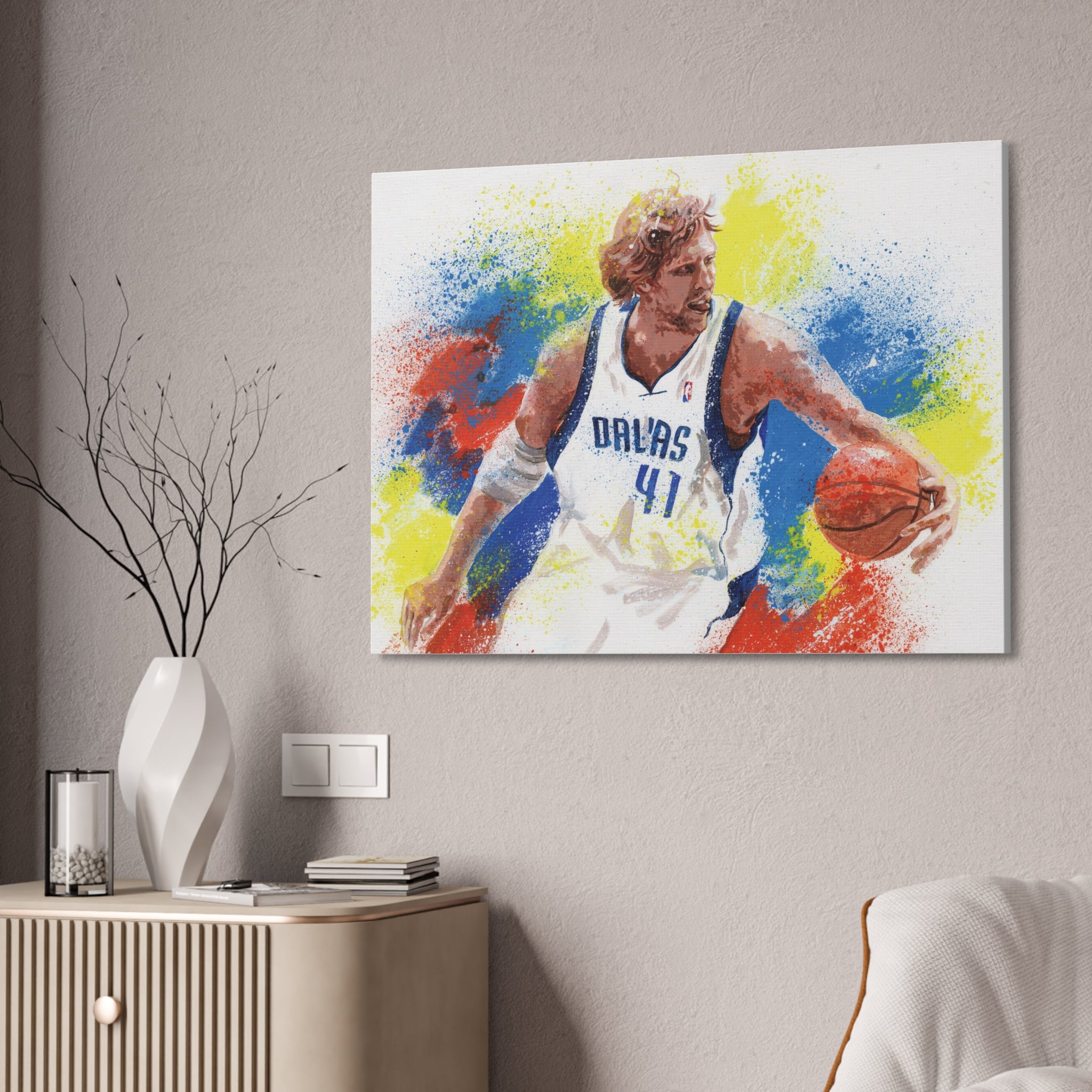 Dirk Nowitzki Art Print: Canvas or Paper