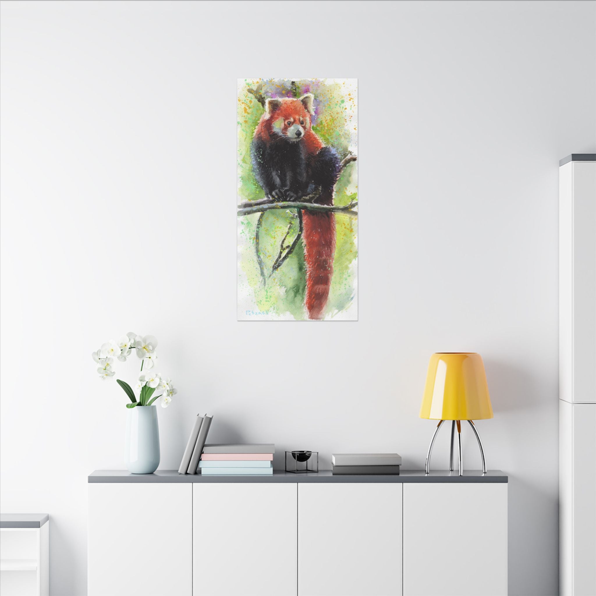 Red Panda Art Print: Canvas or Paper