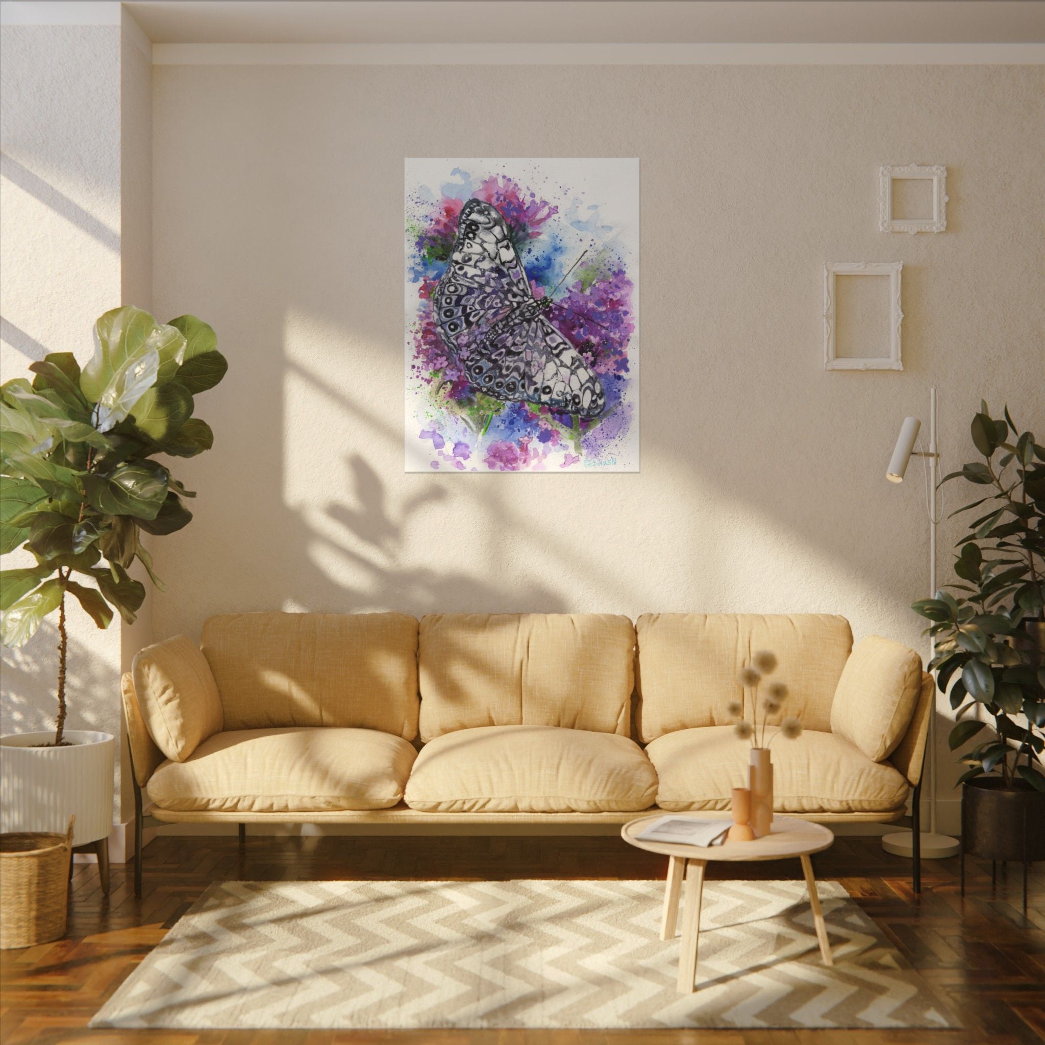 Butterfly Art Print: Canvas or Paper