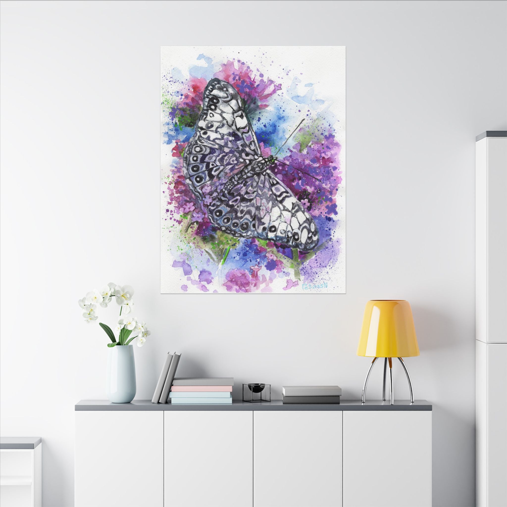 Butterfly Art Print: Canvas or Paper