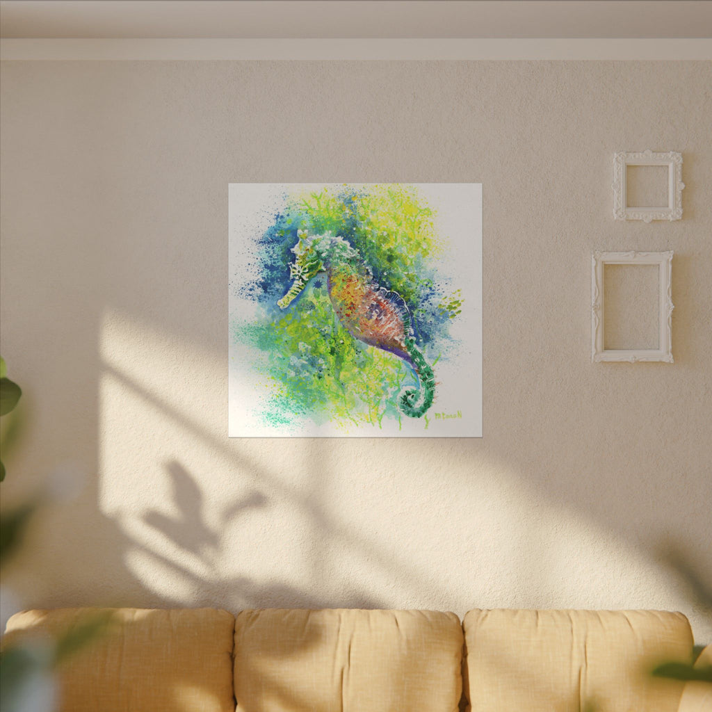Seahorse Art Print: Canvas or Paper