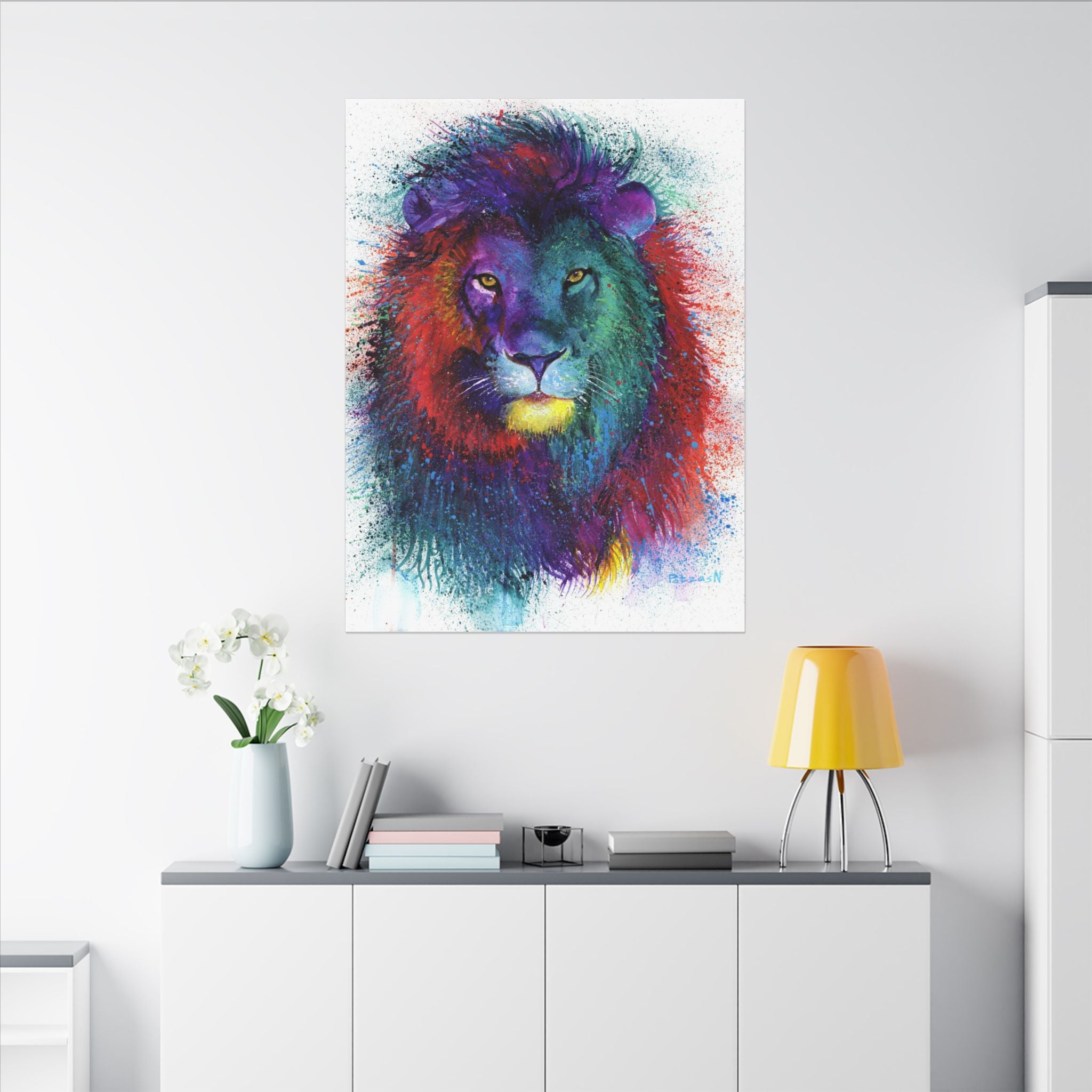 Lion Art Print: Canvas or Paper