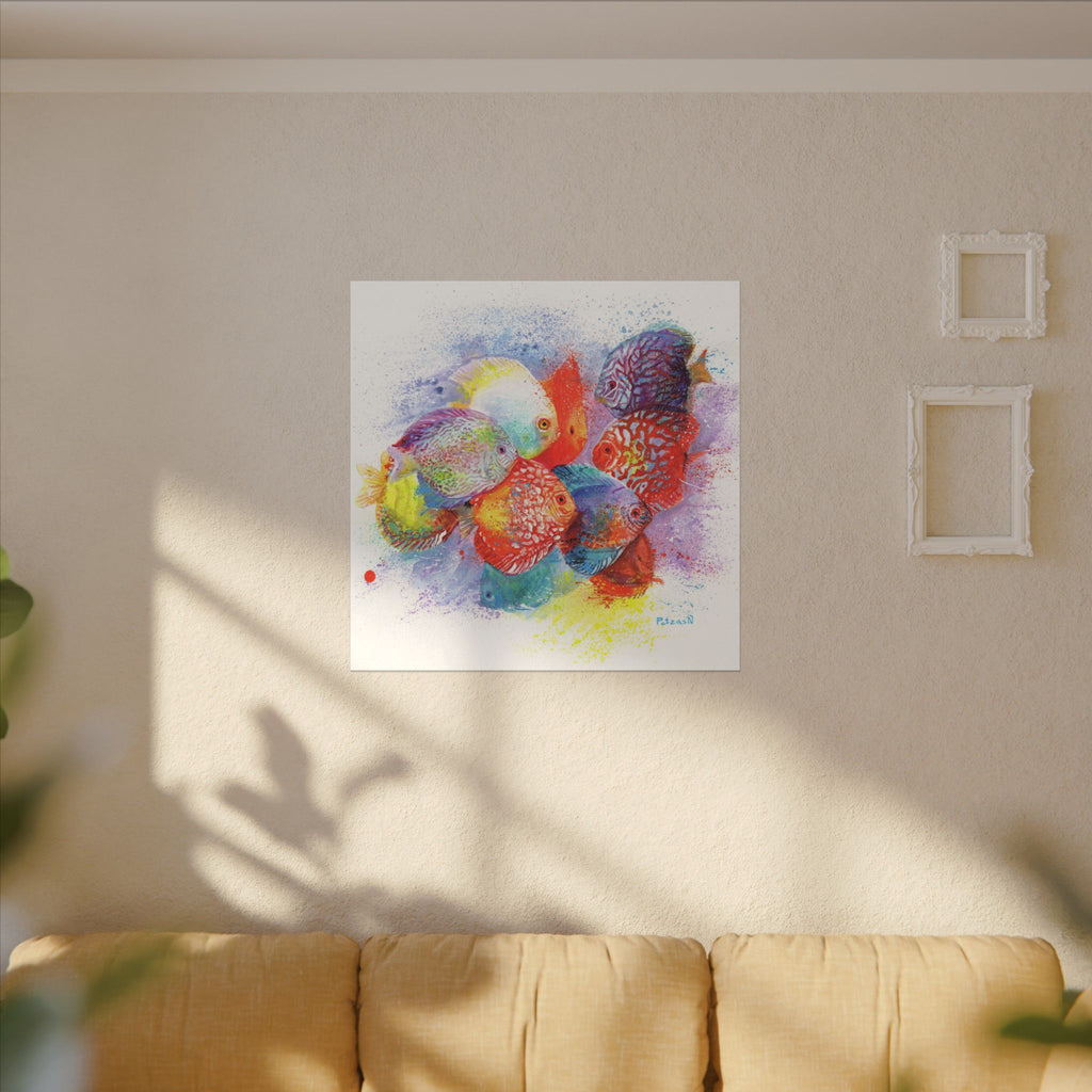 Discus Fish Art Print: Canvas or Paper