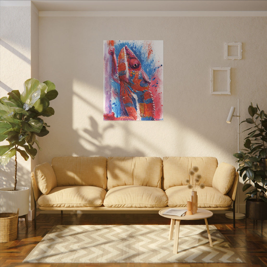 Chameleon Art Print: Canvas or Paper