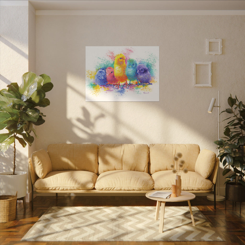 Chicks Art Print: Canvas or Paper