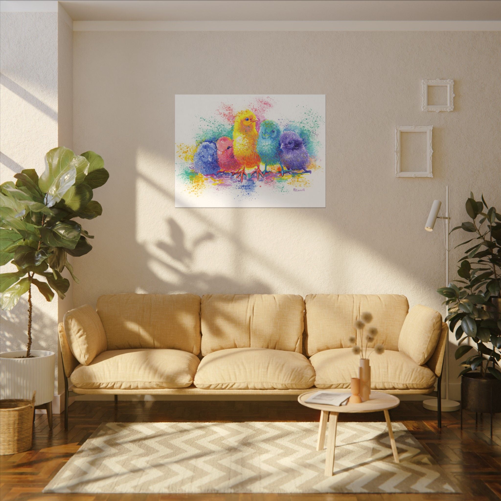Chicks Art Print: Canvas or Paper
