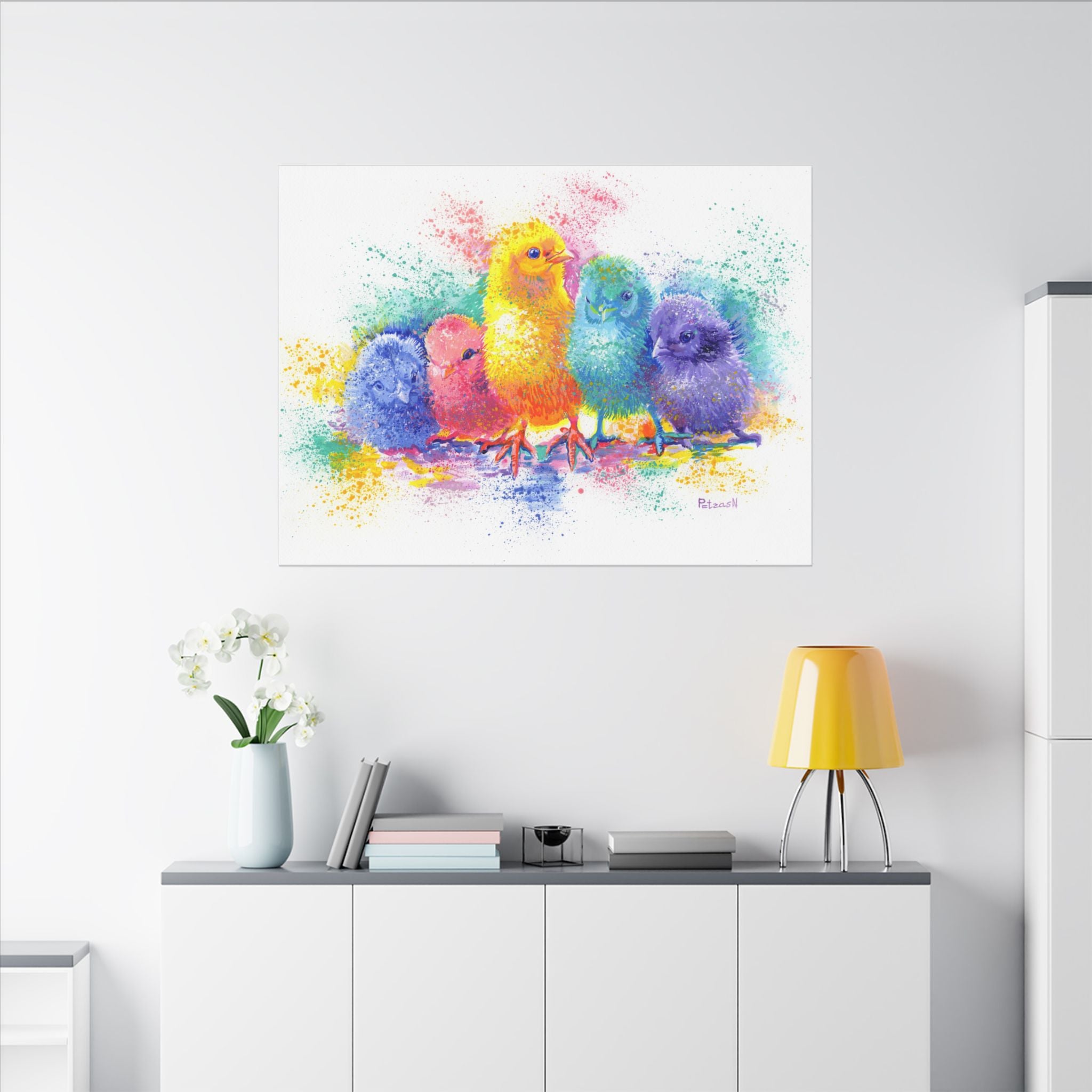 Chicks Art Print: Canvas or Paper