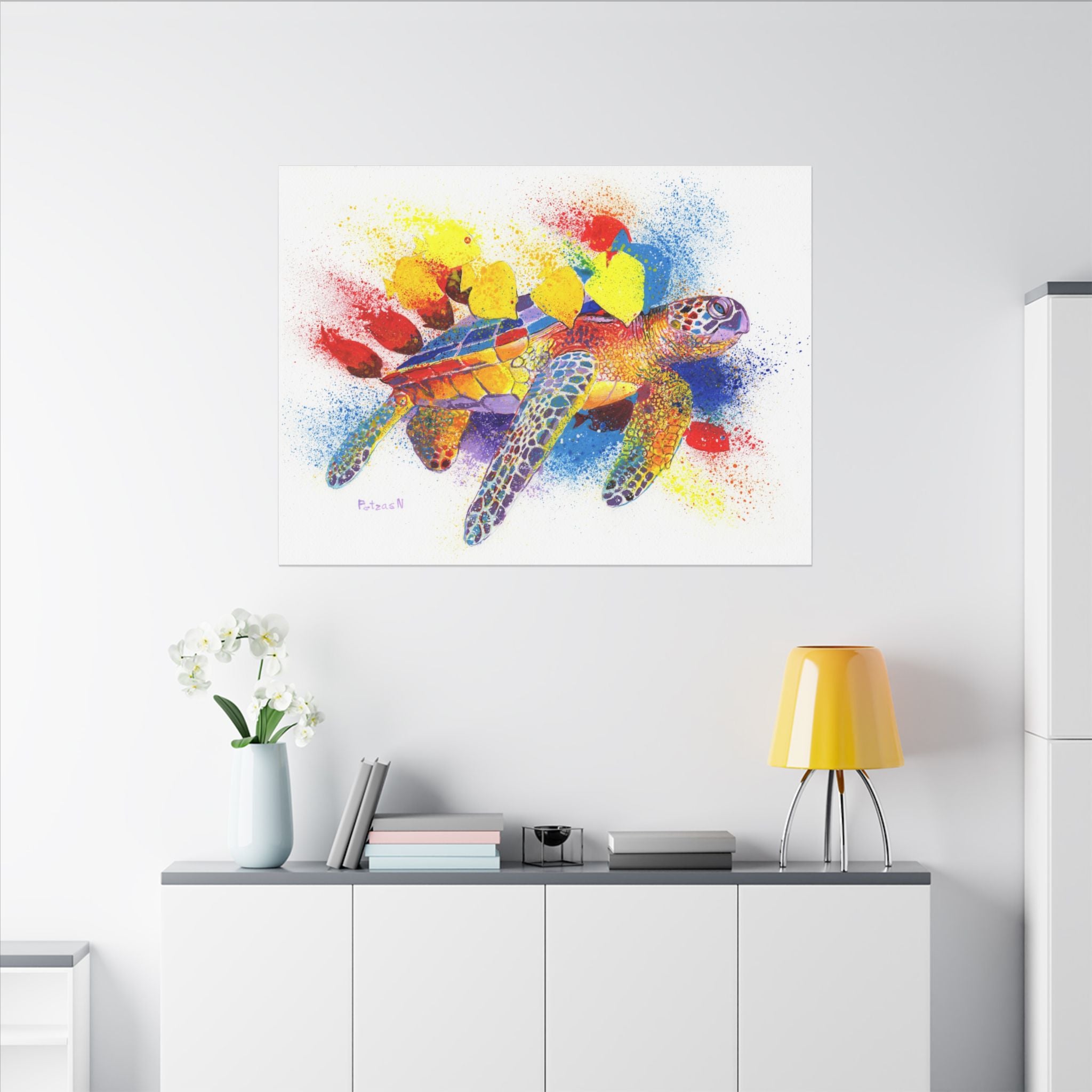 Sea Turtle Art Print: Canvas or Paper