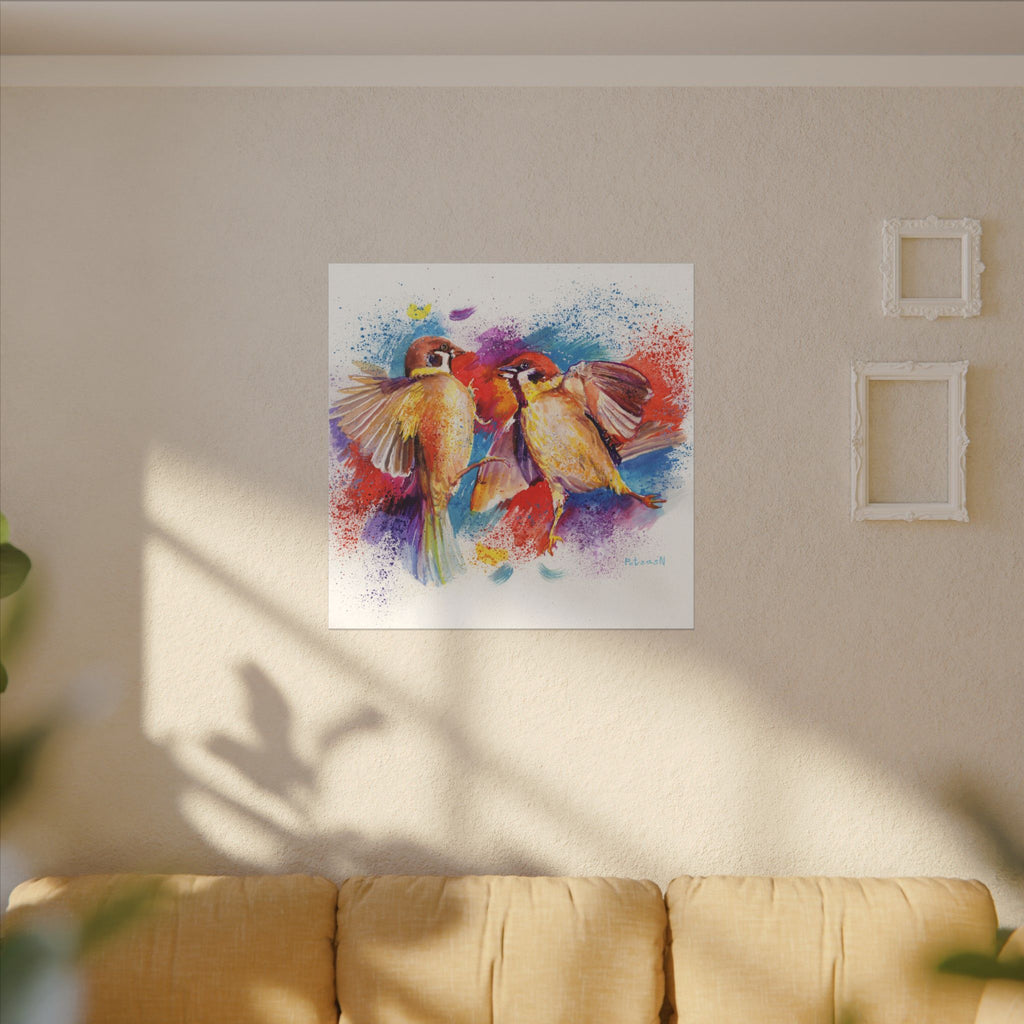 Sparrows Art Print: Canvas or Paper