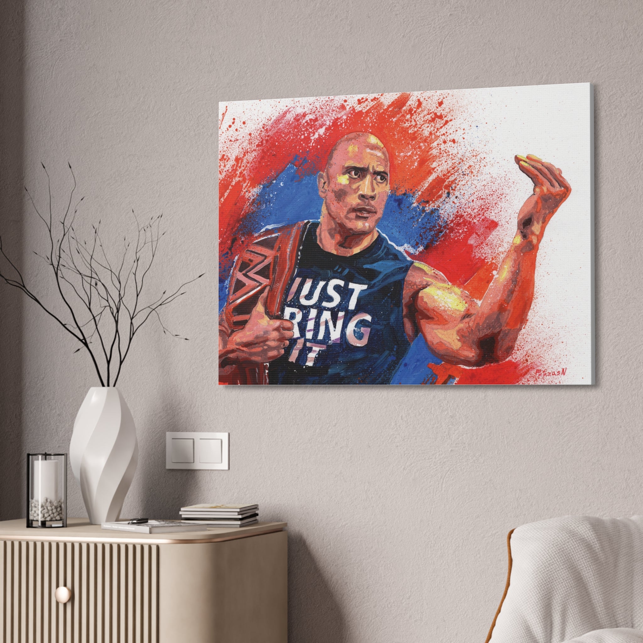 Dwayne Johnson Art Print: Canvas or Paper