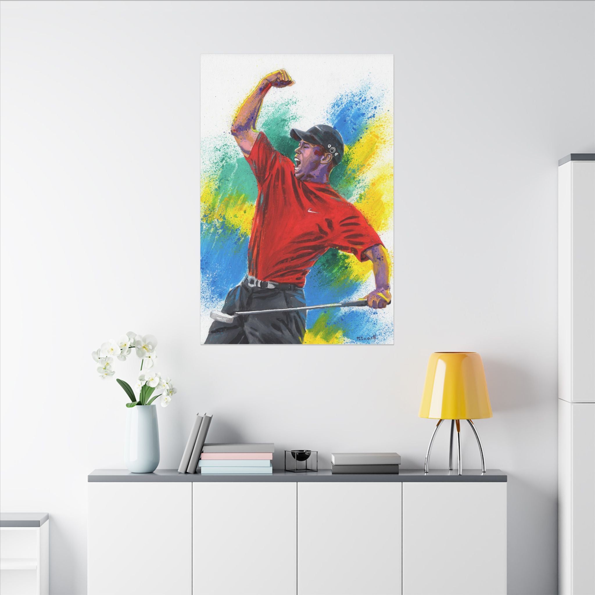 Tiger Woods Art Print: Canvas or Paper