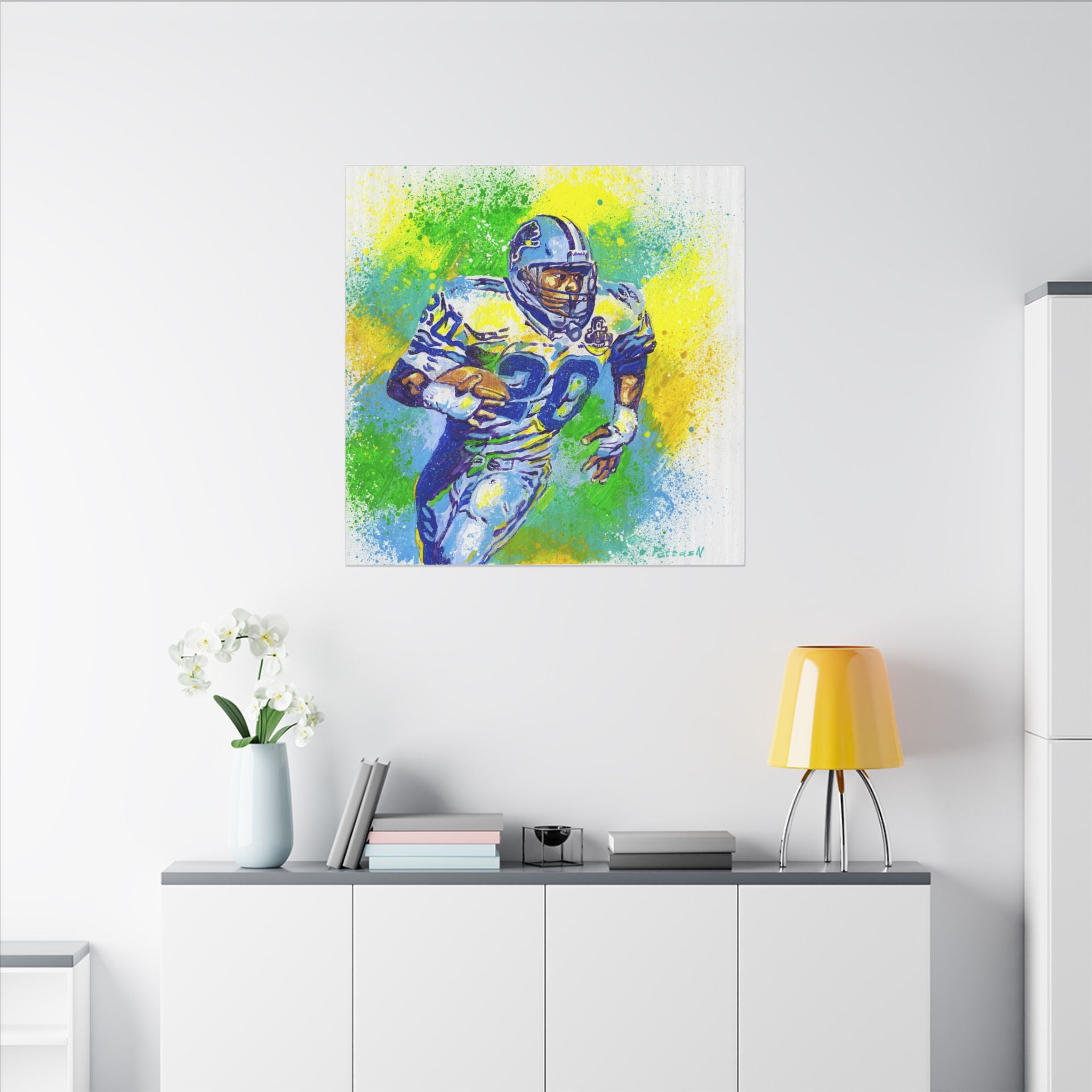 Barry Sanders Art Print: Canvas or Paper