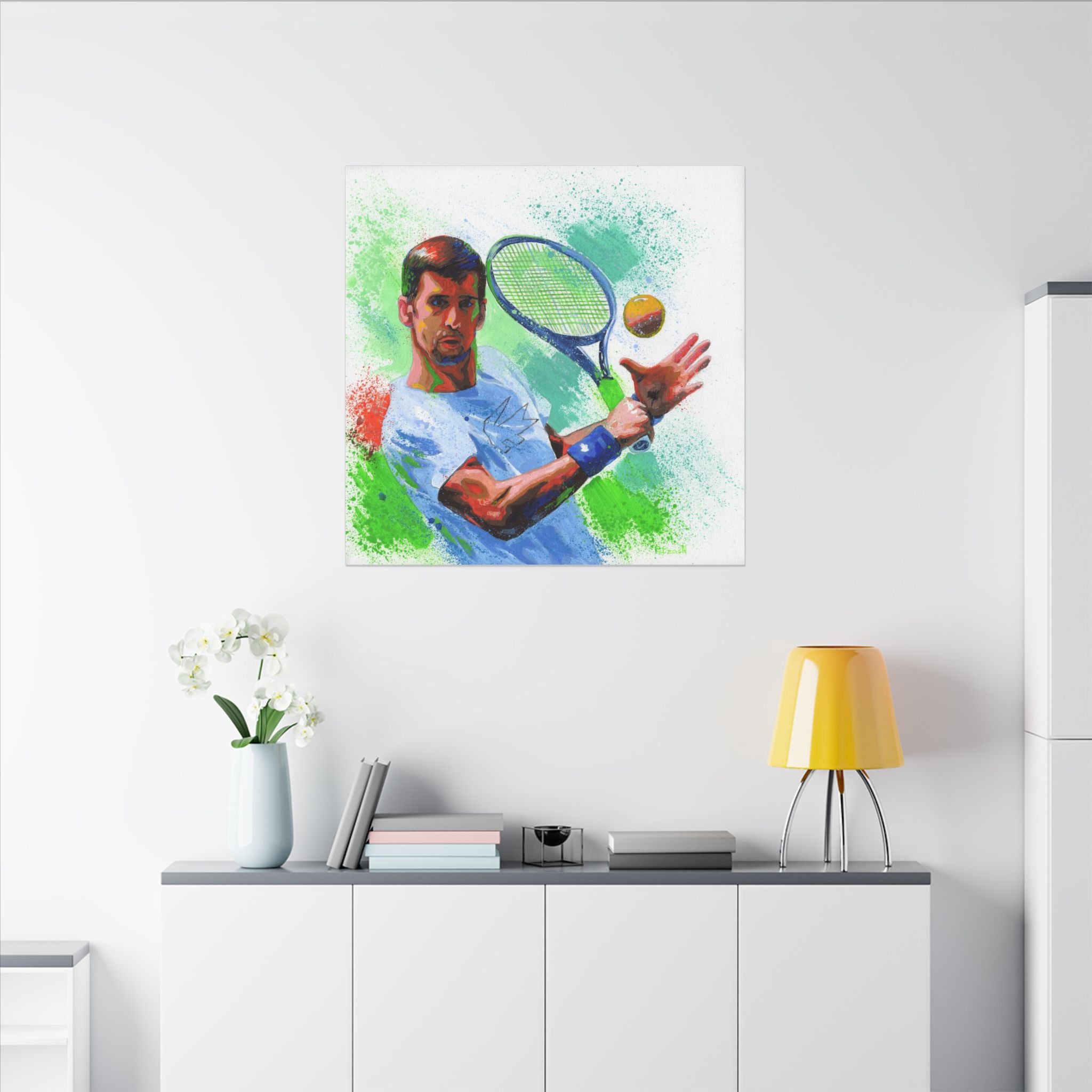 Novak Djokovic Art Print: Canvas or Paper