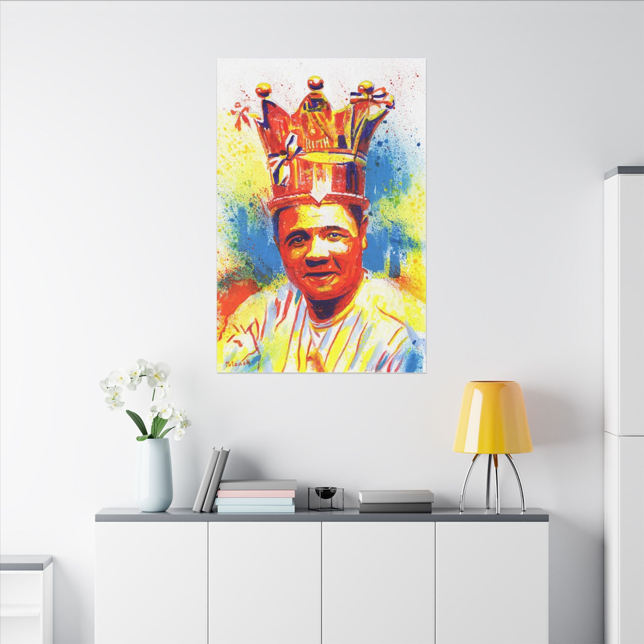 Babe Ruth Art Print: Canvas or Paper