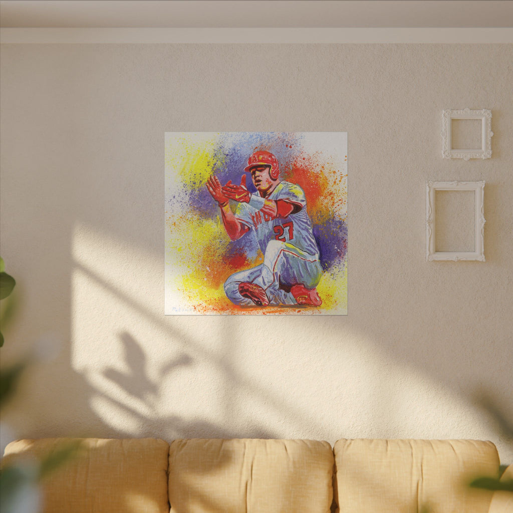 Mike Trout Art Print: Canvas or Paper
