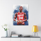 Hakeem Olajuwon Art Print: Canvas or Paper
