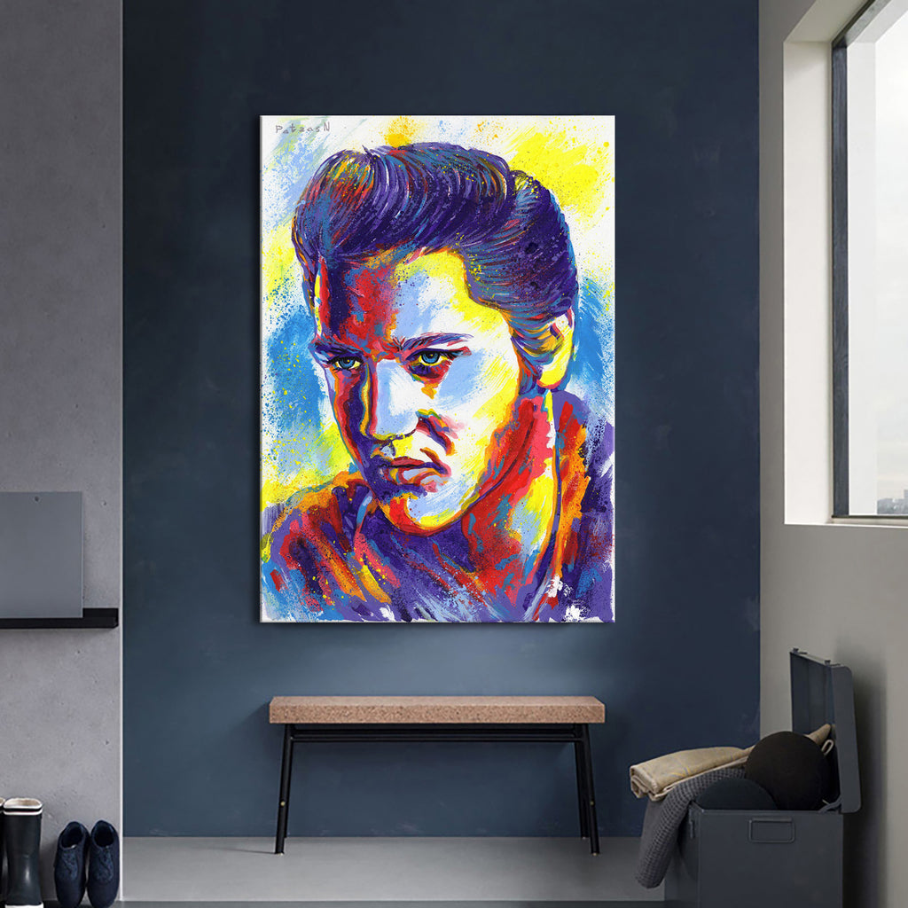Elvis Presley Art Print: Canvas or Paper