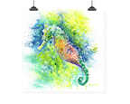 Seahorse Art Print: Canvas or Paper